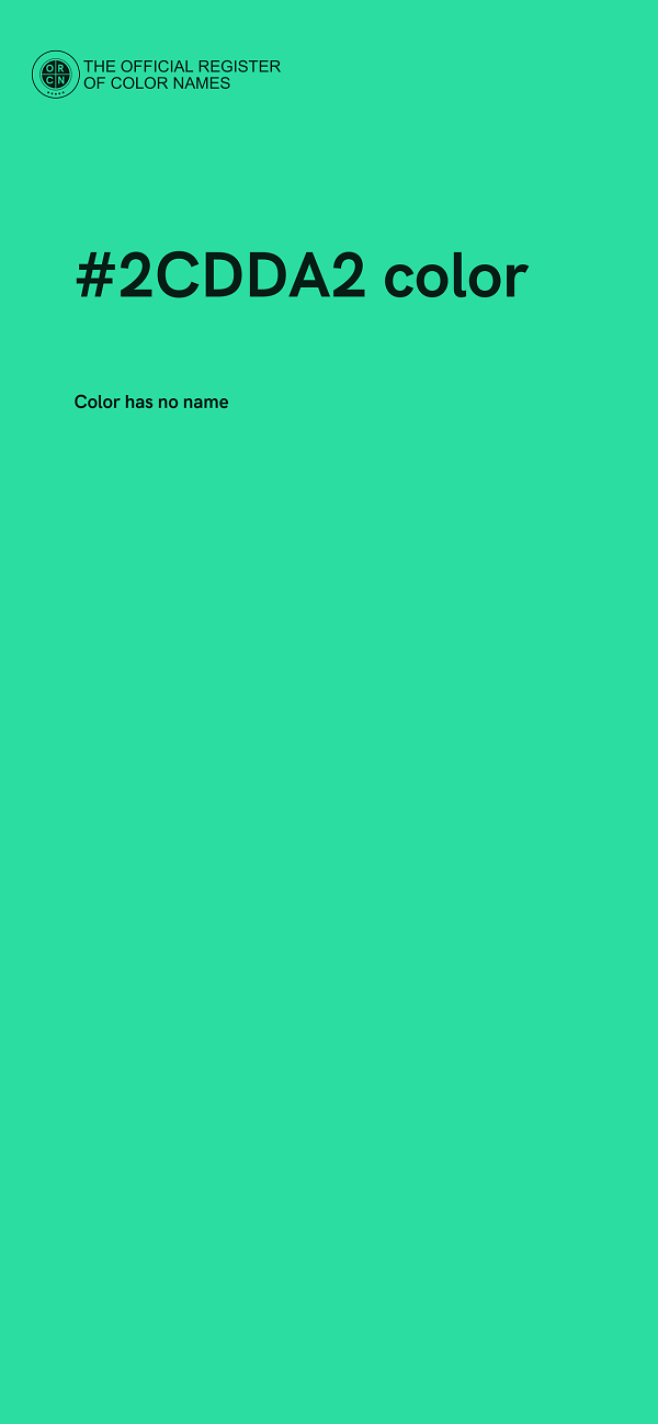 #2CDDA2 color image