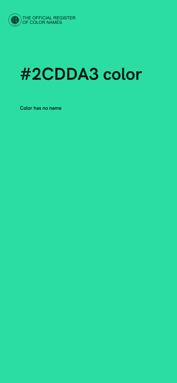 #2CDDA3 color image