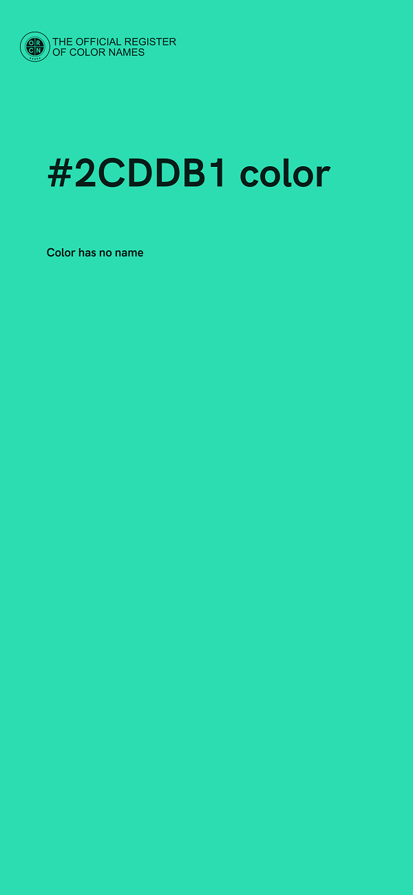 #2CDDB1 color image