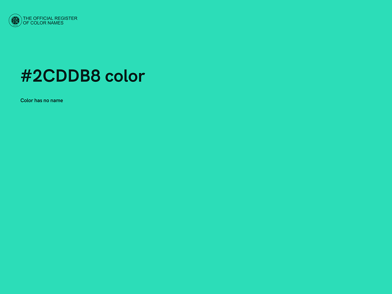 #2CDDB8 color image