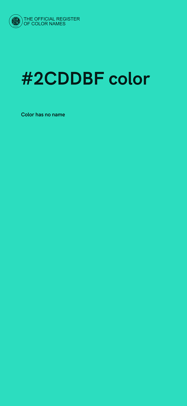 #2CDDBF color image