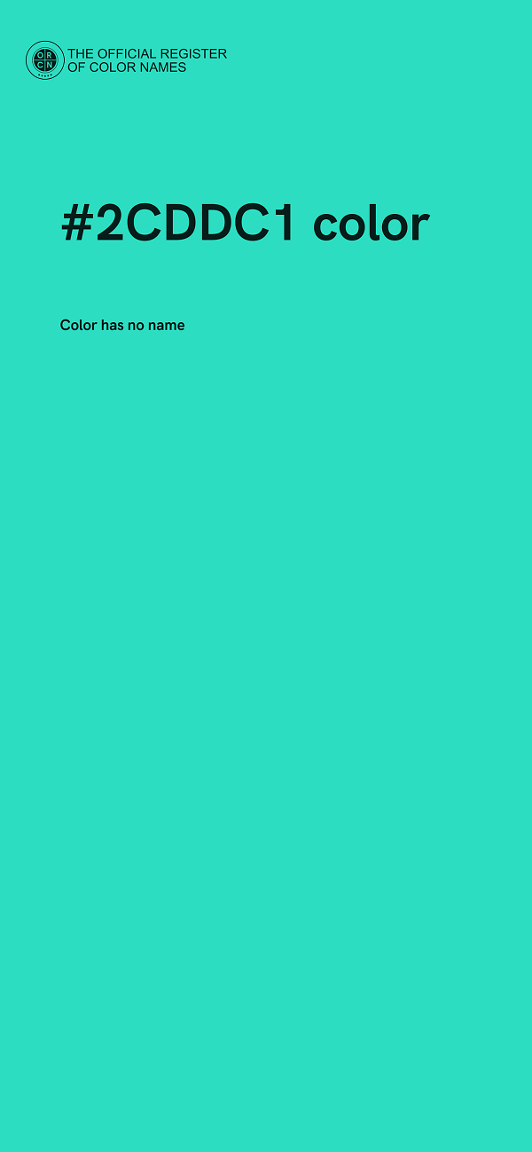 #2CDDC1 color image