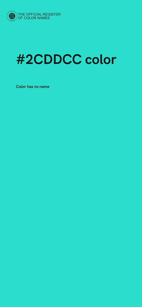 #2CDDCC color image