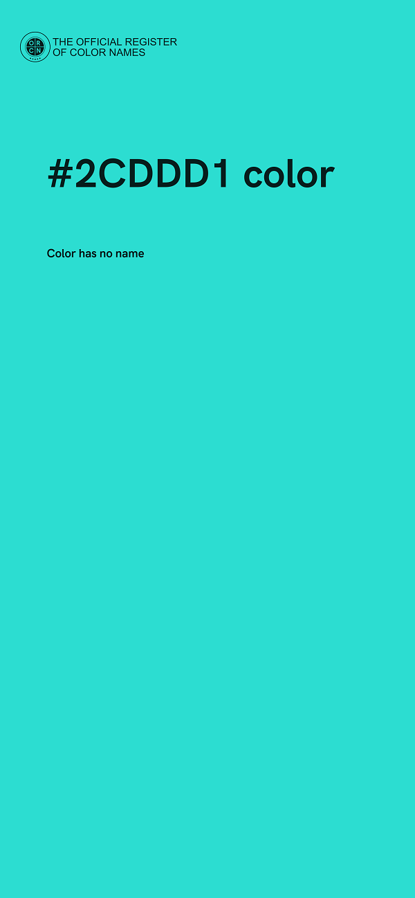 #2CDDD1 color image