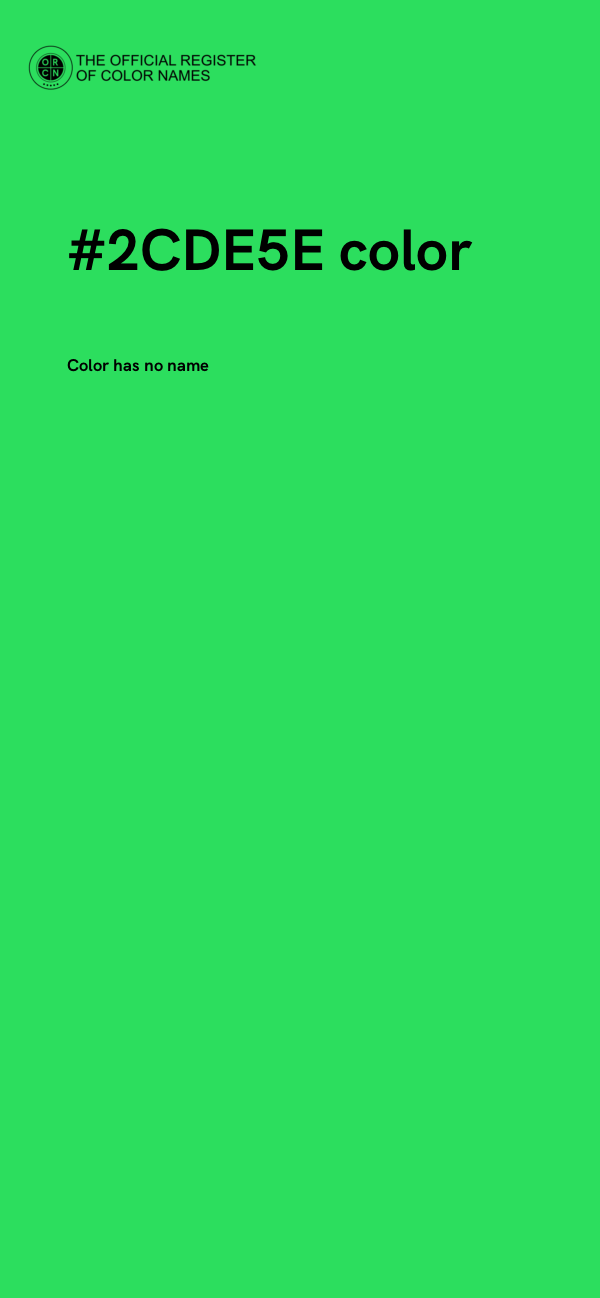 #2CDE5E color image