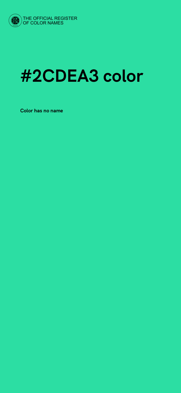 #2CDEA3 color image