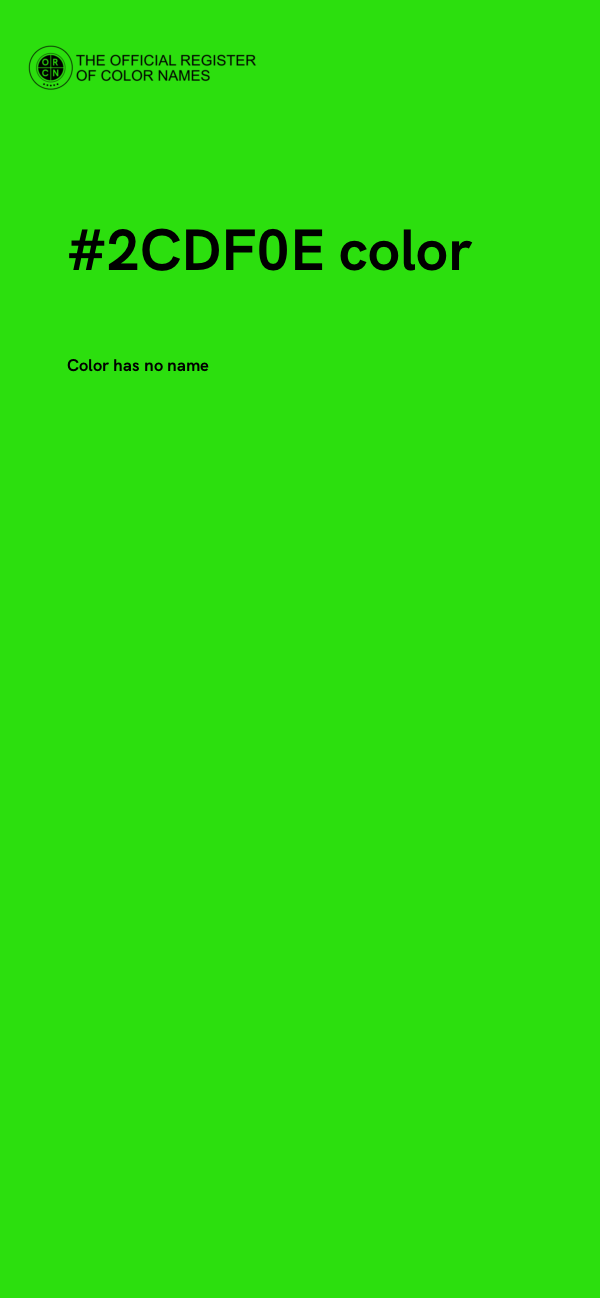 #2CDF0E color image
