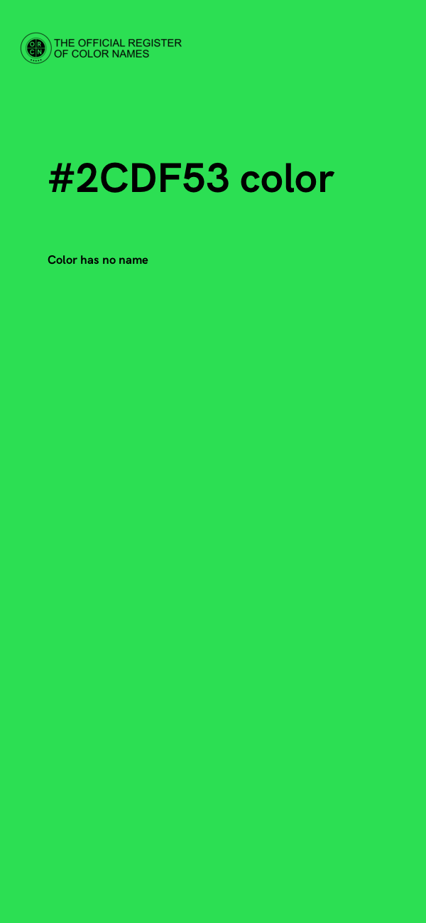 #2CDF53 color image