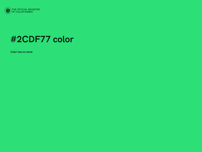 #2CDF77 color image