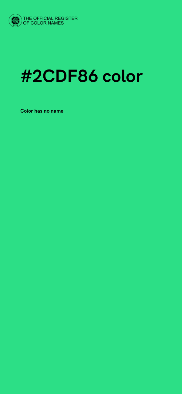 #2CDF86 color image