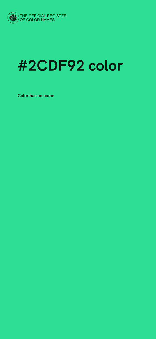 #2CDF92 color image