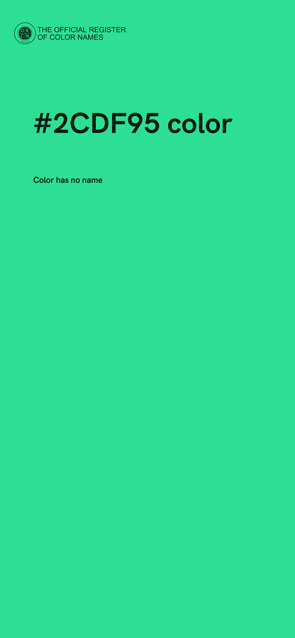 #2CDF95 color image