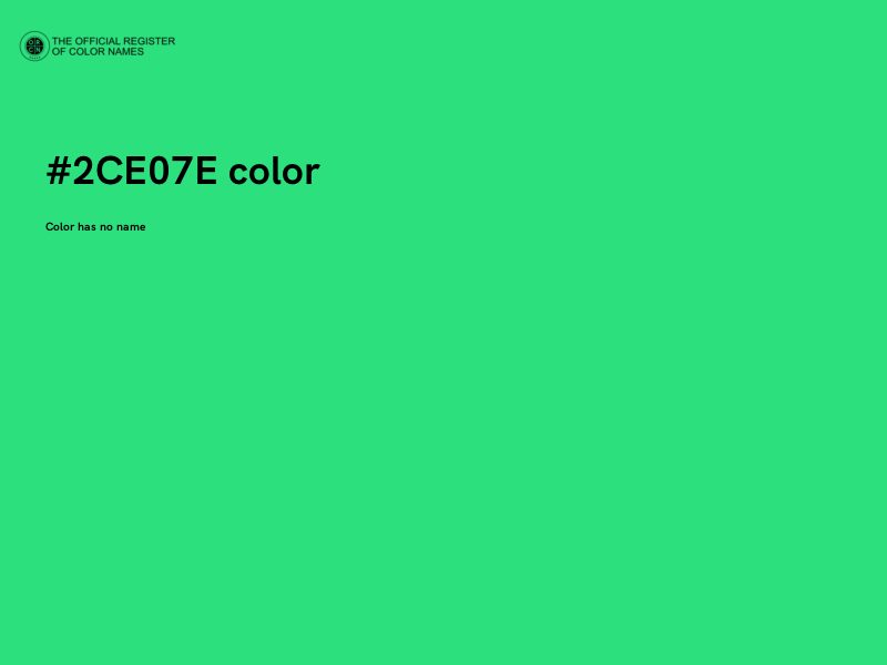 #2CE07E color image