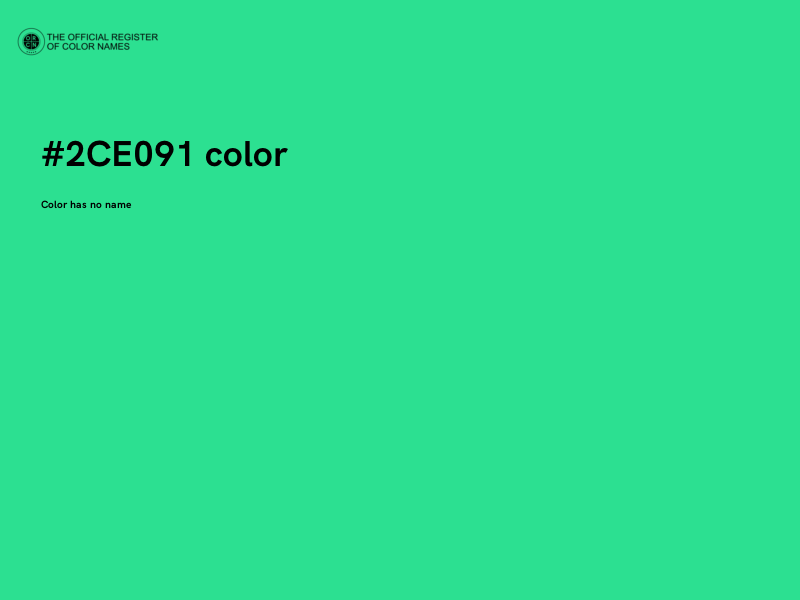 #2CE091 color image