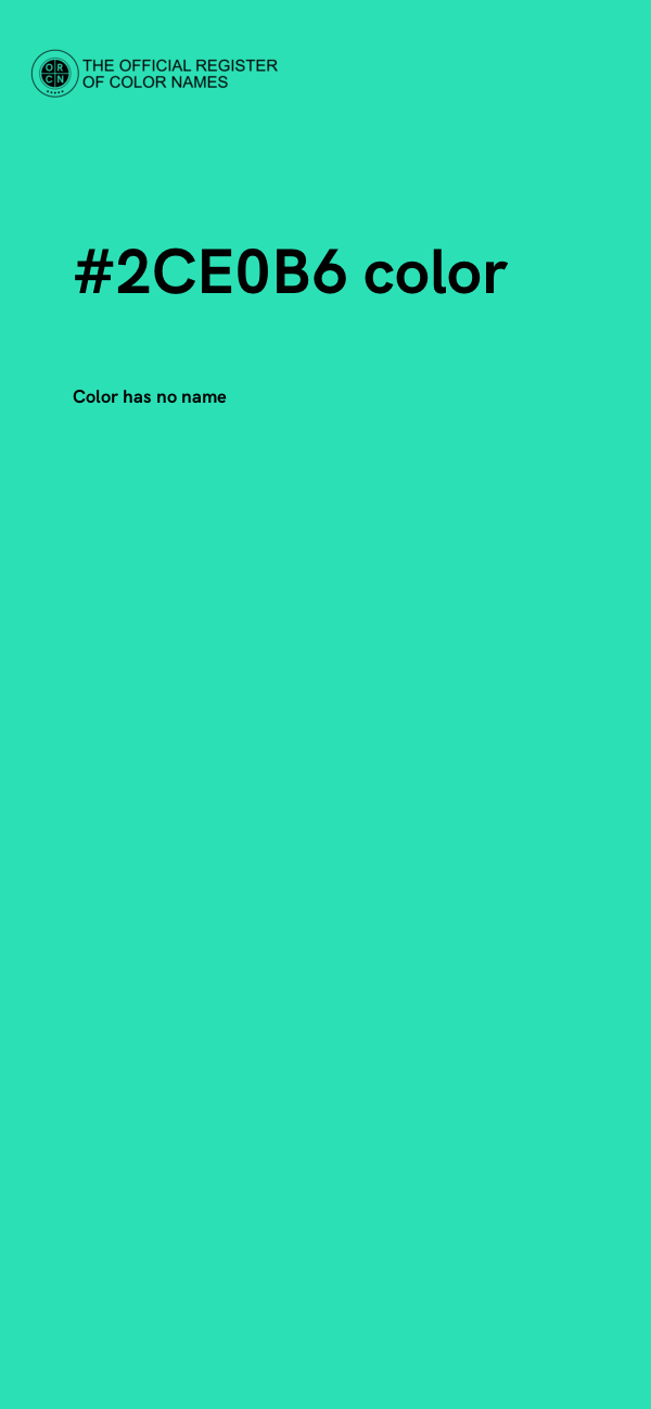 #2CE0B6 color image