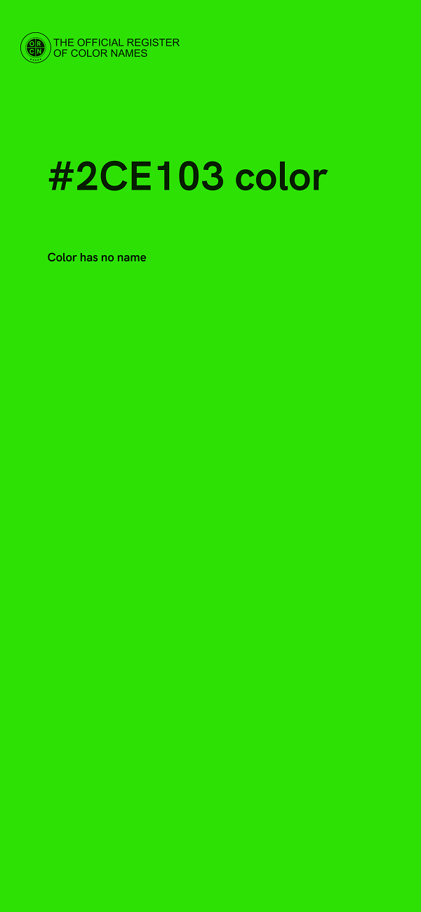 #2CE103 color image