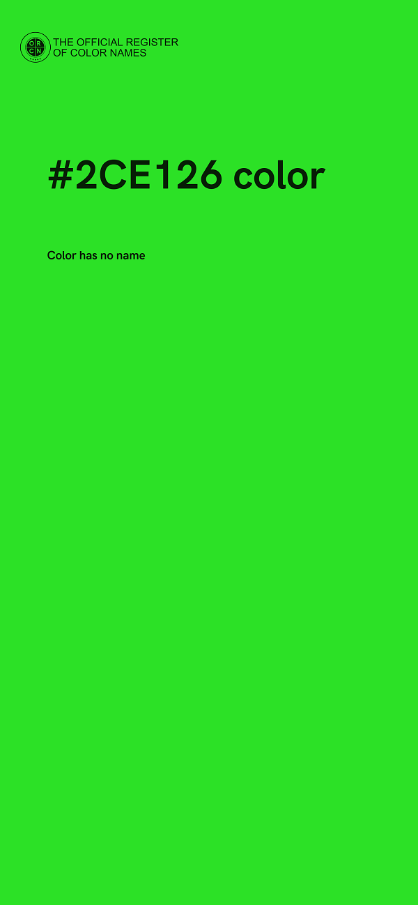 #2CE126 color image