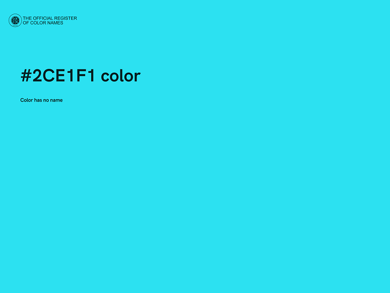 #2CE1F1 color image