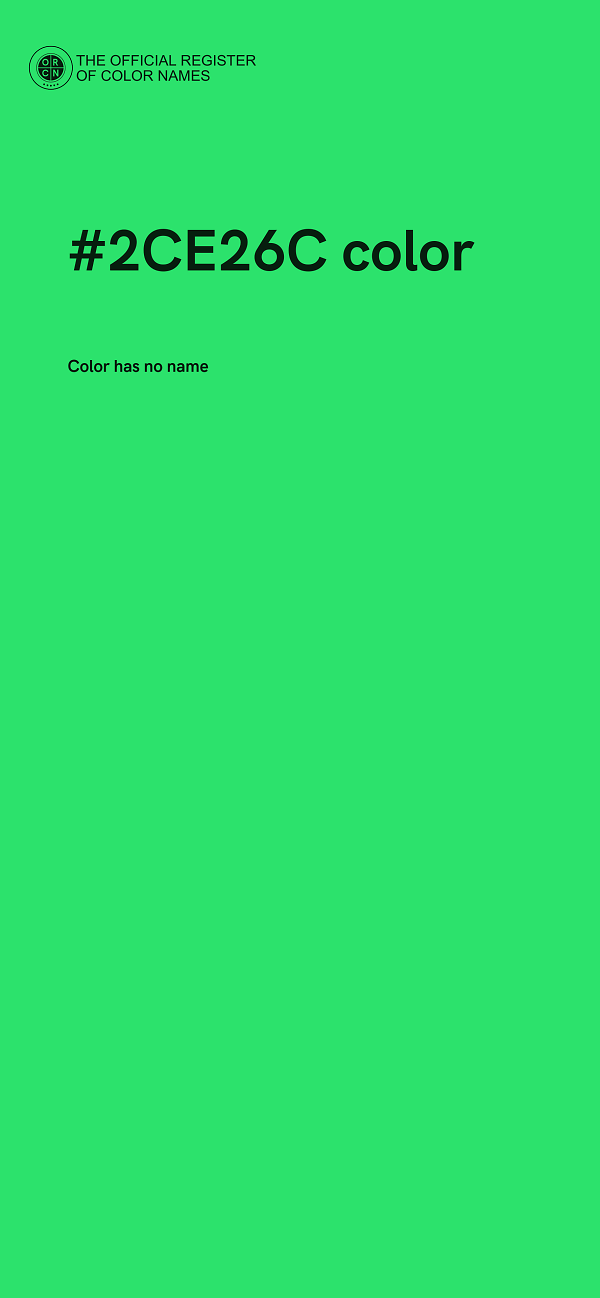 #2CE26C color image