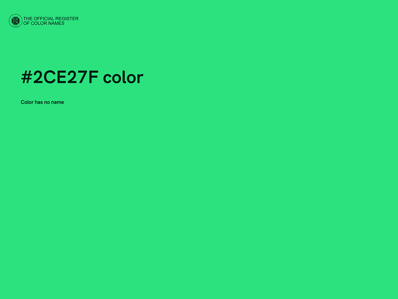 #2CE27F color image