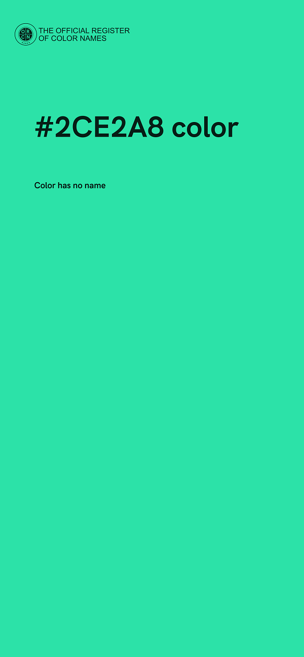 #2CE2A8 color image