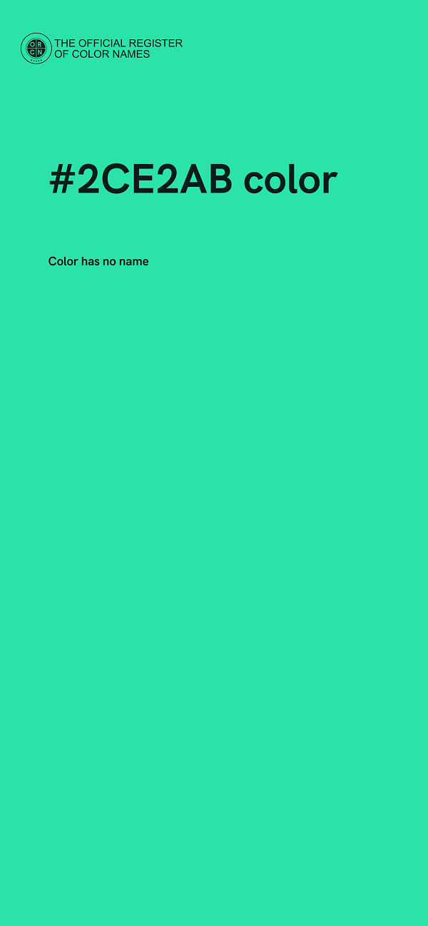 #2CE2AB color image