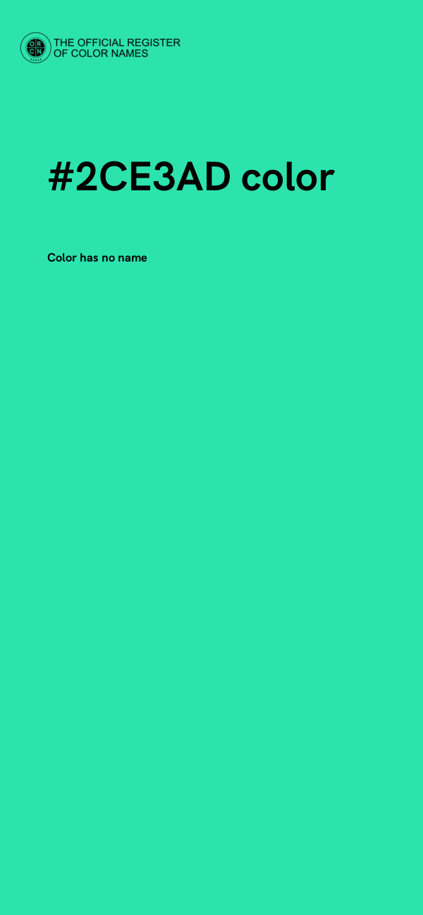 #2CE3AD color image