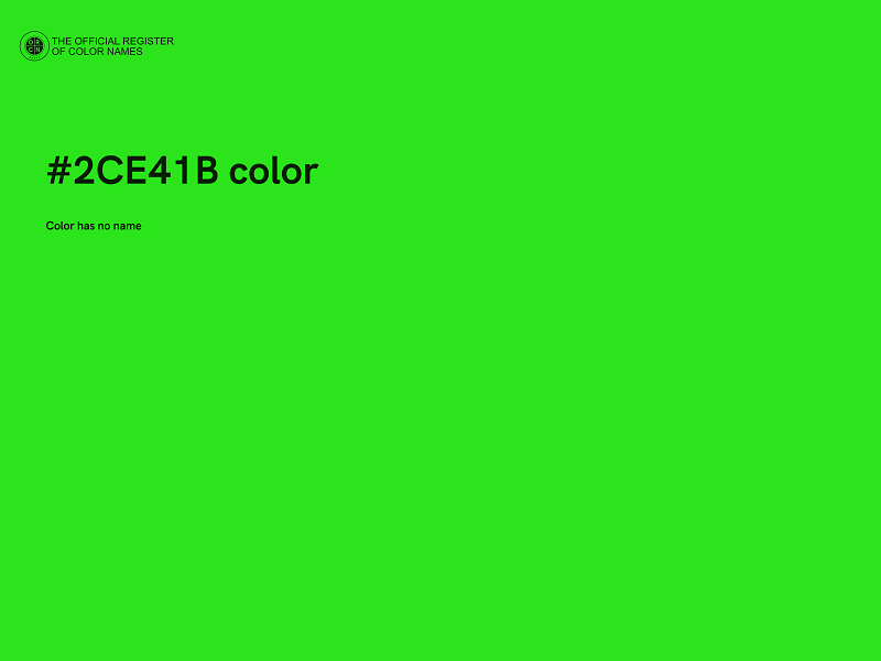 #2CE41B color image