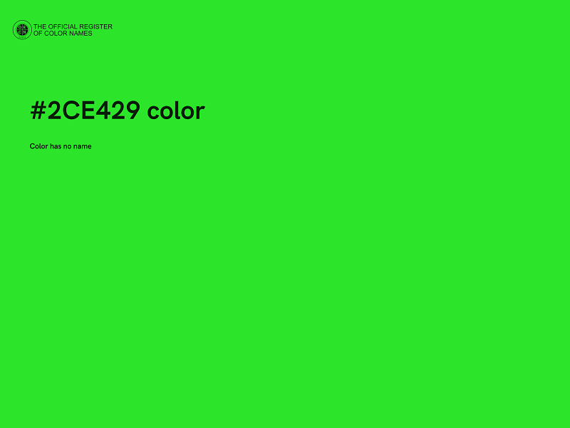 #2CE429 color image