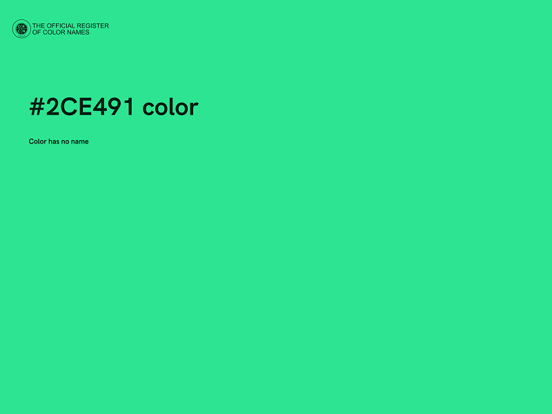 #2CE491 color image