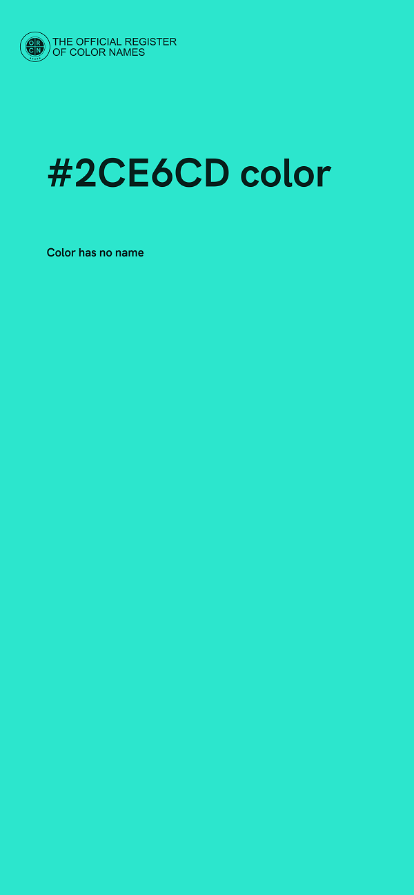 #2CE6CD color image