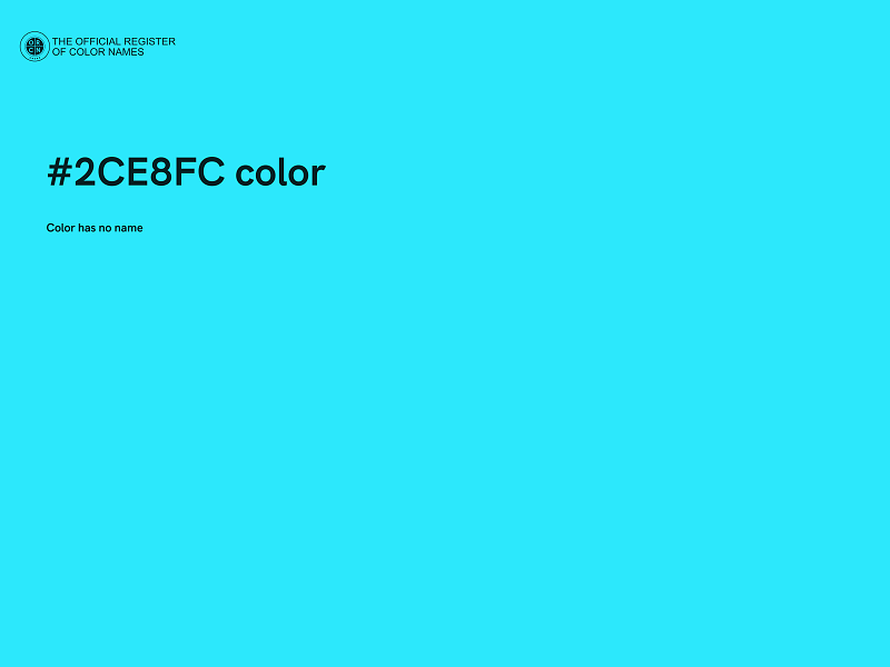 #2CE8FC color image