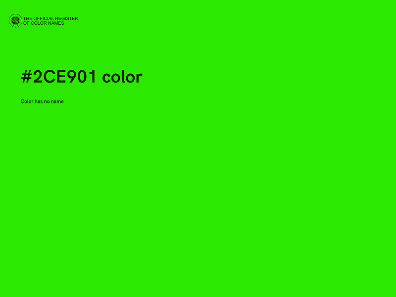 #2CE901 color image