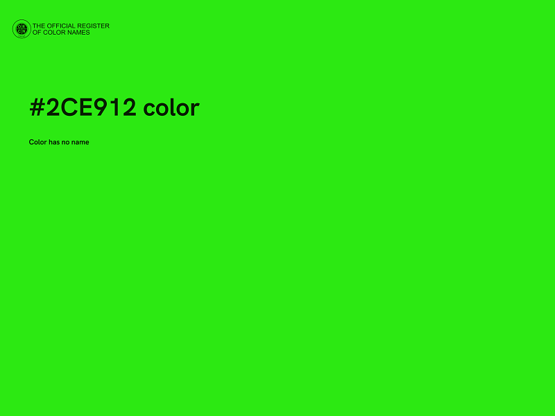 #2CE912 color image