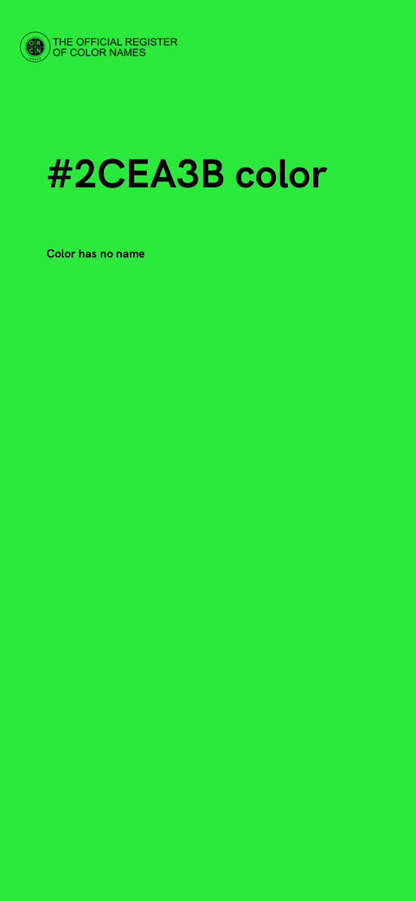 #2CEA3B color image