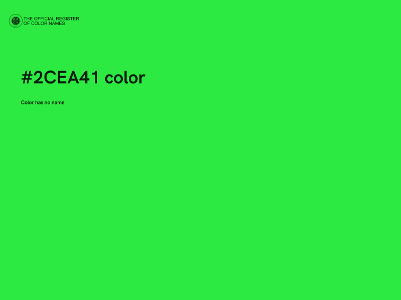 #2CEA41 color image