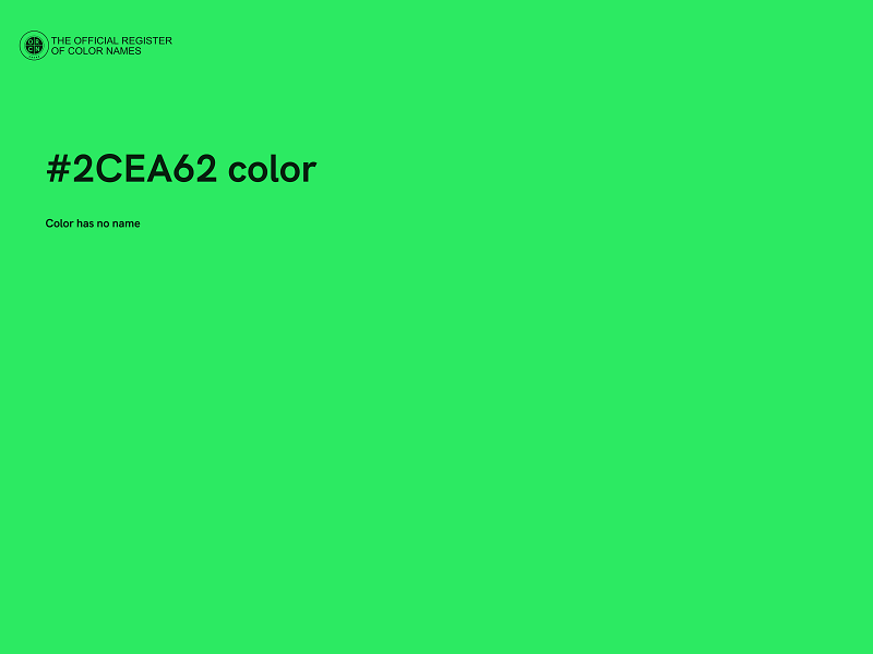 #2CEA62 color image