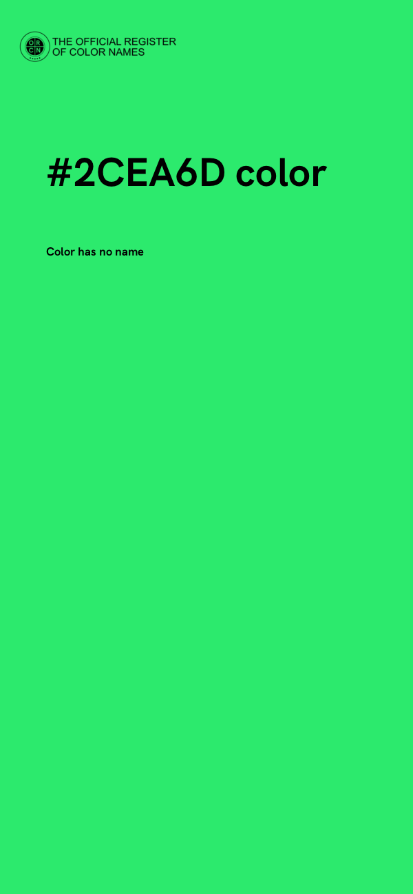 #2CEA6D color image