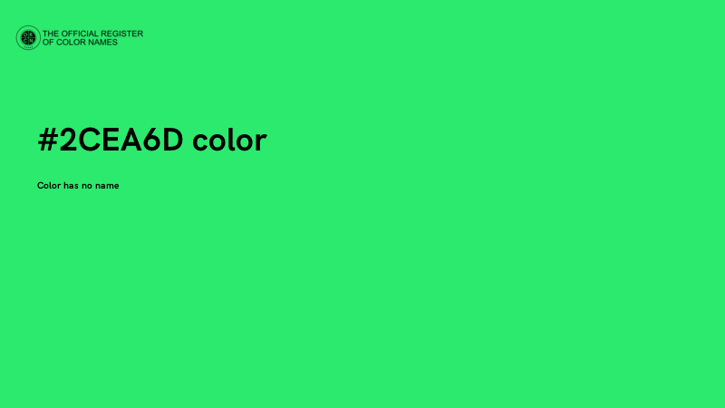 #2CEA6D color image