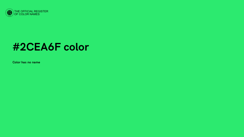 #2CEA6F color image