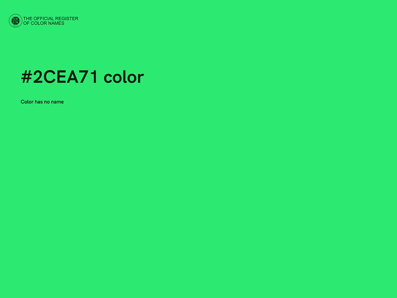 #2CEA71 color image