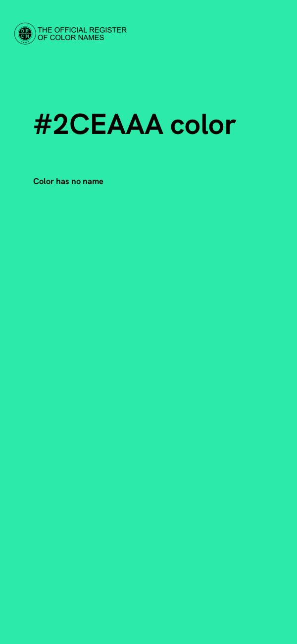#2CEAAA color image