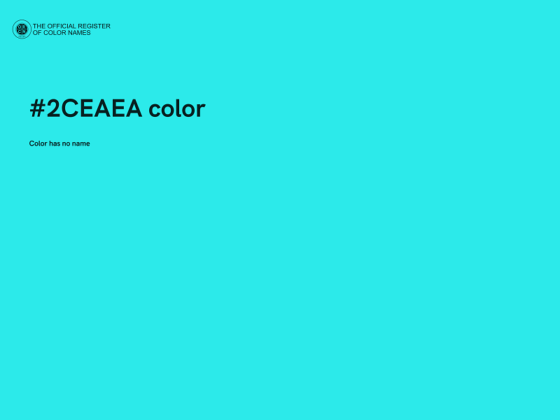 #2CEAEA color image