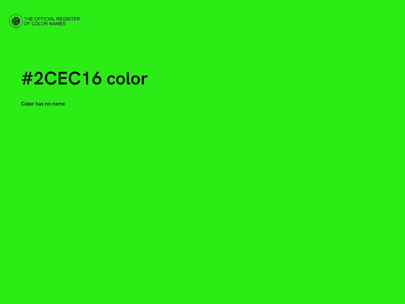 #2CEC16 color image