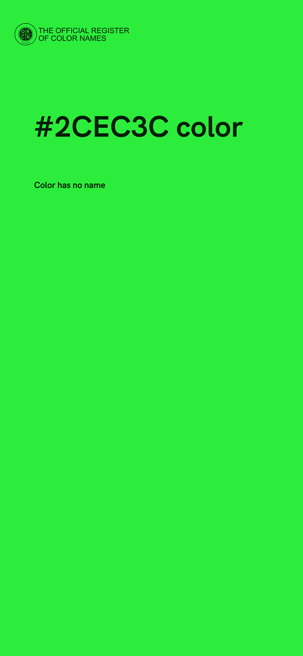 #2CEC3C color image
