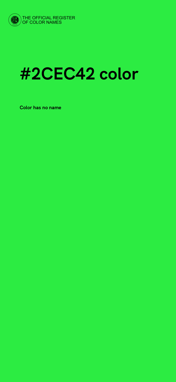 #2CEC42 color image