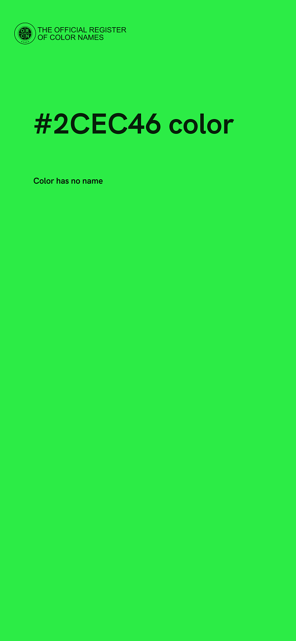#2CEC46 color image