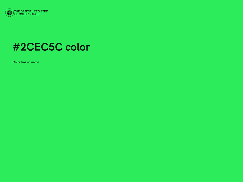 #2CEC5C color image