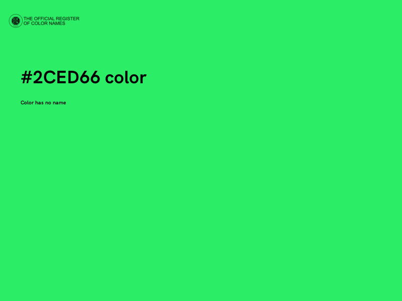 #2CED66 color image