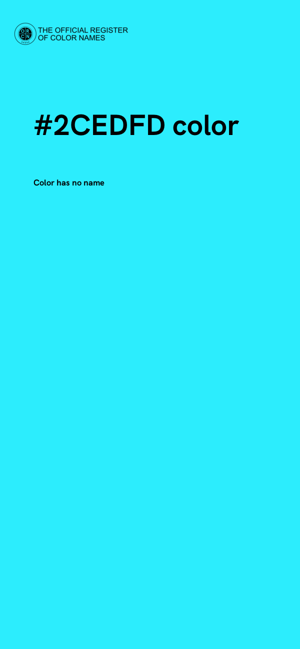 #2CEDFD color image